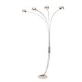 Yhior 88 in. Silver 4 Arch Floor Lamp YH2629453